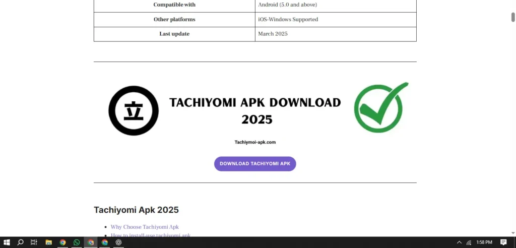 Tachiyomi apk install